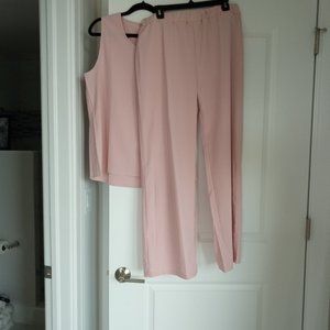 2 piece womens slacks and tank top
